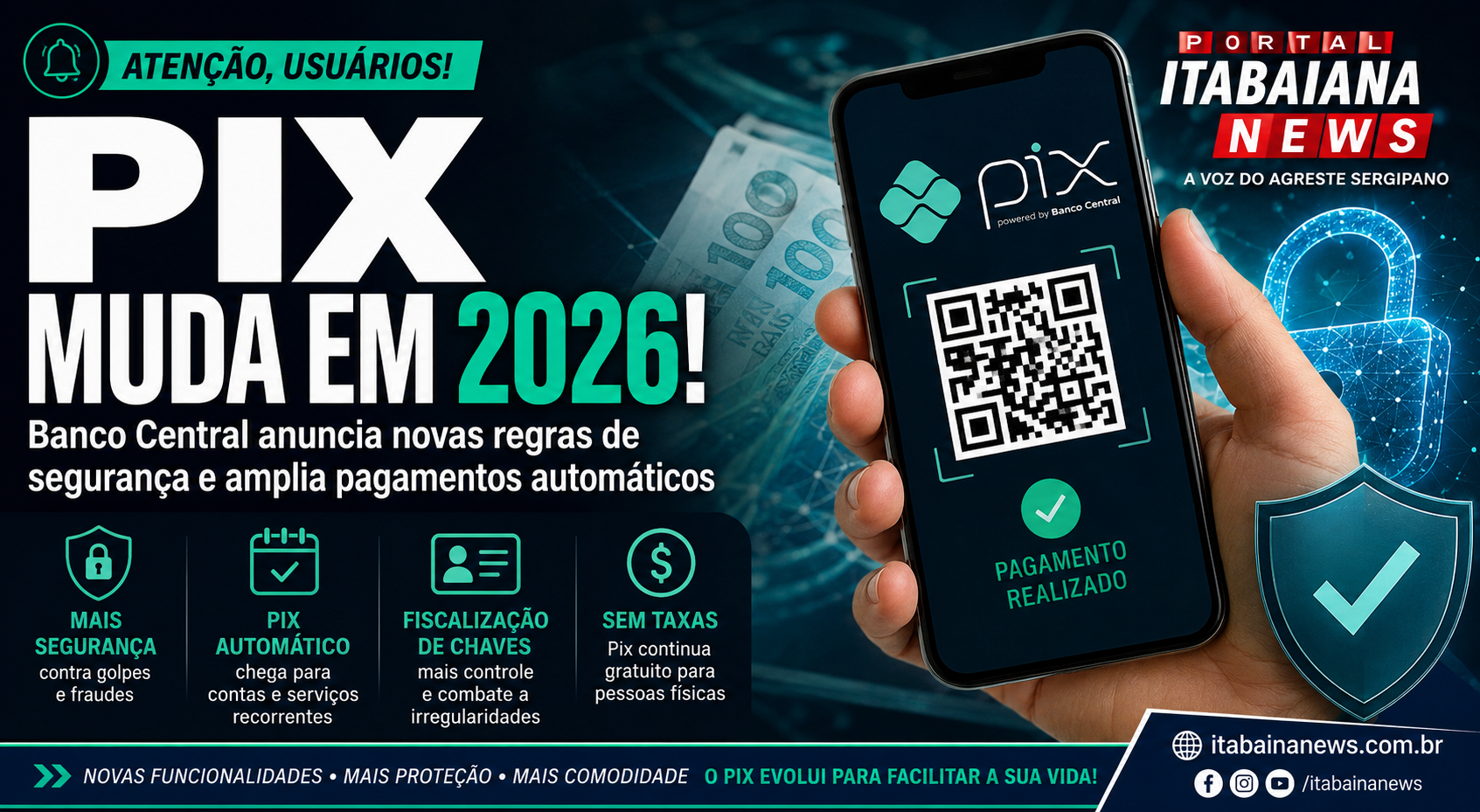PIX MUDA EM 2026: VEJA AS NOVAS REGRAS QUE AFETAM MILHÕES DE BRASILEIROS